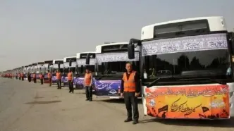 اجرای طرح اعزام اتوبوس یکسره زائران اربعین حسینی در مرز خسروی