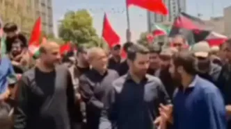 حضور پزشکیان در مراسم تشییع پیکر رهبر شهید انقلاب اسلامی