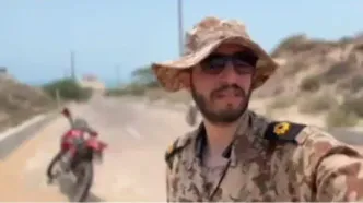 پیام تصویری یک رزمنده از جزیره هرمز به زیر کولر نشینانی که نمی دانند جنگ چیست