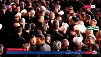 قالیباف، اژه‌ای، مخبر، علم‌الهدی و سیدحسن خمینی در حرم رضوی