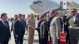 مدودف وارد تهران شد