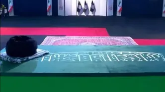 پیکر رهبر شهید در حرم امام علی در نجف