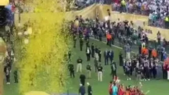 لحظه دست ندادن لامین یامال با ترامپ