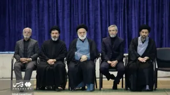 حضور سه فرزند رهبر شهید در مراسم بزرگداشت ایشان