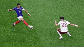 گل اول اسپانیا به فرانسه توسط اویارزایال از روی نقطه پنالتی / اسپانیا 1-0 فرانسه