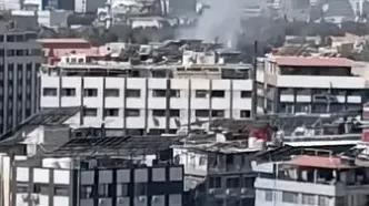 انفجار نزدیک هتل محل اقامت ماکرون در دمشق