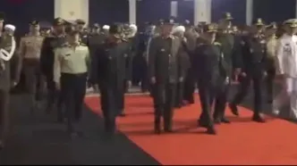 وداع فرماندهان ارشد نیروهای مسلح با فرمانده شهید کل قوا