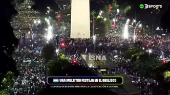 جشن باشکوه هواداران آرژانتین در بوینس آیرس