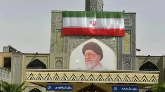 آماده‌سازی حرم امام رضا برای مراسم تشییع رهبر شهید