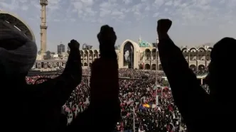 شعار مرگ بر آمریکا و اسرائیل در مصلی تهران