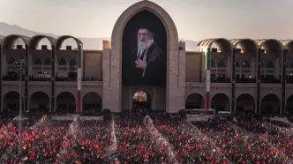 تصویری از قالیباف و آیت‌الله مروی در مصلی تهران