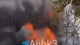 تصاویری از هدف قرار گرفتن نیروگاه برق کویت