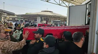 ورود پیکر شهدای حمله آمریکایی-سعودی به کشور