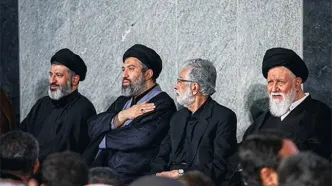 تصاویر فرزندان رهبر شهید در مراسم بزرگداشت