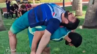 ویدیو| تمرین مشترک حسن یزدانی و قاسمپور با آهنگ مازنی "جان دادا"!