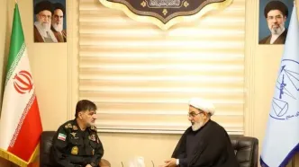 فرمانده کل انتظامی کشور با رئیس سازمان قضایی نیرو‌های مسلح دیدار کرد