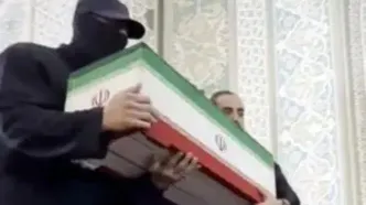 هویت فرد مرموز روز تشییع رهبر انقلاب مشخص شد+عکس و فیلم