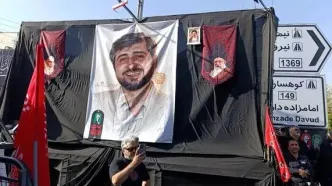 پیکر داماد شهید رهبر انقلاب بر دوش شاگردان و اهالی منطقه کن تهران تشییع شد