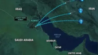 شلیک موشک از خاک کویت به ایران