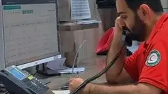 لحظات نفس‌گیر نجات یک نوزاد با کمک امدادگر تلفنی هلال‌احمر