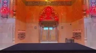 ببینید| محل تعیین شده برای قرار دادن تابوت رهبر شهید در حرم امام حسین علیه السلام