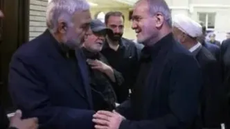 حضور پزشکیان در مراسم ختم پدر محمدباقر ذوالقدر