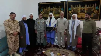 تسهیل تردد زائران اربعین در مرز شلمچه با همکاری تیپ ۳۳ المهدی (عج) نیروی زمینی سپاه و شهرداری شیراز
