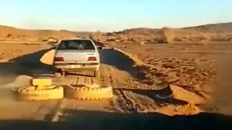خلاقیت جالب یک هموطن برای هموارسازی جاده خاکی