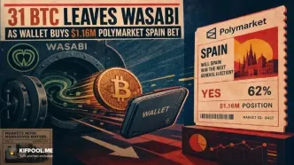 انتقال ۳۱ بیت‌کوین از واسابی؛ شرط سنگین ۱.۱۶ میلیون دلاری روی قهرمانی اسپانیا