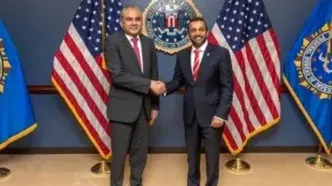 دیدار مدیر اف‌بی‌آی با محسن نقوی / پاتل: همکاری‌های حیاتی با اسلام‌آباد گسترش پیدا می کند، اف‌بی‌آی عمیقاً از حمایت شما قدردانی می‌کند