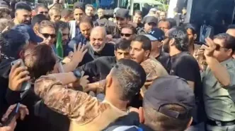 نحوه خروج فرمانده سپاه از محدوده مصلی پربازدید شد