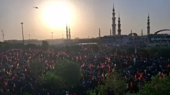 آیین بزرگداشت رهبر شهید انقلاب در حرم حضرت معصومه (س) برگزار شد