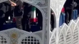 ویدئو؛ پیکر رهبر شهید در راه نجف