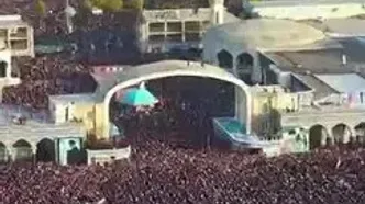 ببینید| جمعیت کثیر مردم نمازگزار بر پیکر رهبر شهید انقلاب در قم
