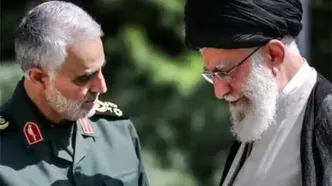 دیدار خصوصی حاج قاسم و خانواده‌اش با رهبر شهید