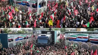 خودروی حامل پیکر رهبر شهید در نقطه‌ای از خیابان آزادی قرار خواهد گرفت