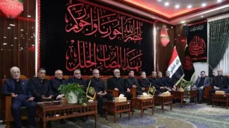 حضور گسترده مقامات عراق در مراسم تشییع امام شهید در نجف
