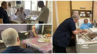 مدیرعامل مؤسسه هنرمندان پیشکسوت از سه هنرمند عیادت کرد
