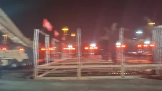 ویدئو؛ استقرار موشک ذوالفقار در میدان آزادی