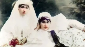سفر به ایران قدیم؛ «عروس چهارده ساله» با دستۀ گل در آتلیه؛ 120 سال قبل