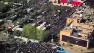 تصاویر هوایی از مراسم تشییع رهبر شهید که پربازدید شدند