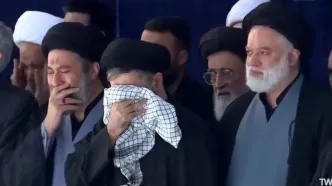 اشک‌های فرزندان رهبر شهید انقلاب +فیلم