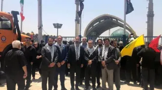 خدمات رسانی گروه مالی گردشگری و بانک گردشگری در مراسم وداع با امام شهید انقلاب