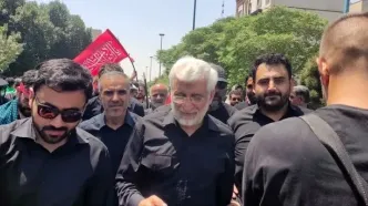 حضور سعید جلیلی در مراسم تشییع پیکر مطهر رهبر شهید انقلاب