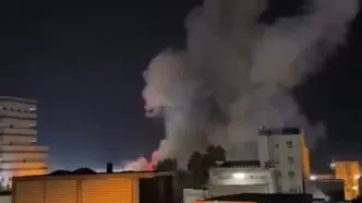 لحظه اصابت اسکله صیادی بندرعباس از زاویه‌ای دیگر