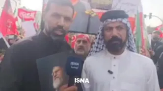 حضور نیروهای حشدالشعبی عراق در مراسم تشییع رهبر انقلاب