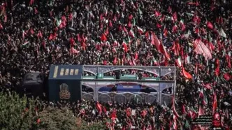 تیپ متفاوت وزیر کشور در مراسم تشییع پیکر رهبر شهید