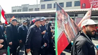 حضور رئیس سازمان سینمایی و اهالی سینما در مراسم تشییع پیکر رهبر شهید