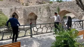 تخریب پایه پل تاریخی جاجرود متوقف شد
