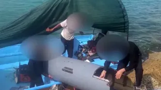 تصاویر جمع‌آوری لاشه پهپاد MQ-9 آمریکا در عسلویه